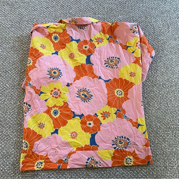 ZARA Colorful Oversized Floral Tunic Top Blouse Size Large - Picture 7 of 10